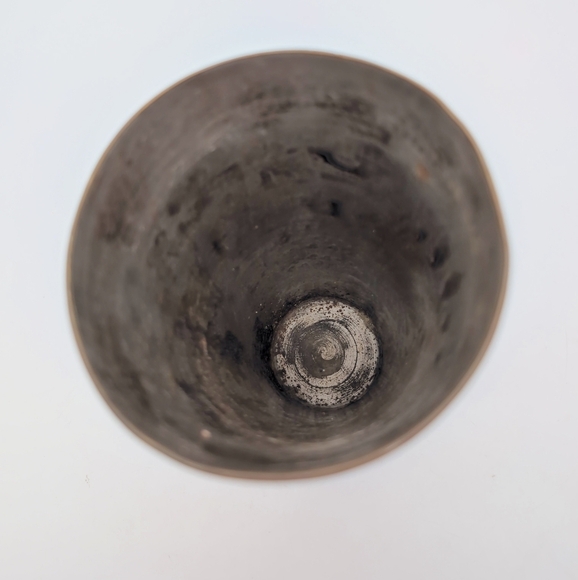 Indian Vintage Ornate Brass Etched Vase 7 Inch - Picture 7 of 9